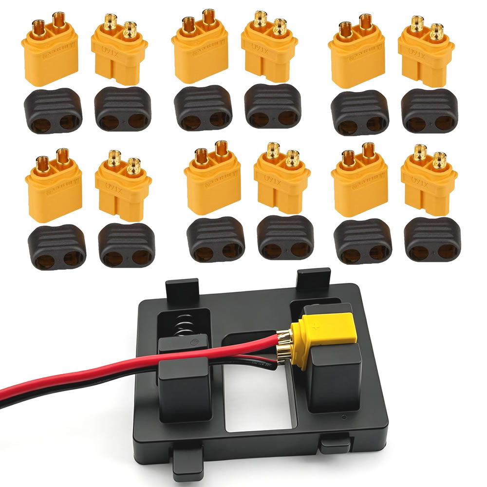 Drone Battery Connector - Złącze XT60 z obudową, wtyk żeński/męski
